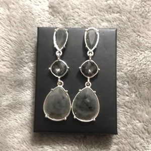 Smokey gray earrings